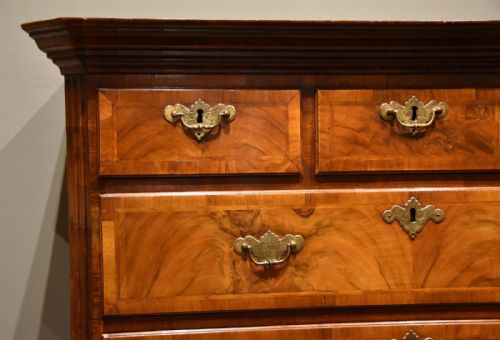 GEORGE I WALNUT CHEST ON CHEST TALLBOY - ADDITIONAL PHOTO 4