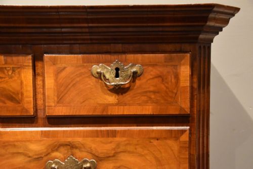 GEORGE I WALNUT CHEST ON CHEST TALLBOY - ADDITIONAL PHOTO 5