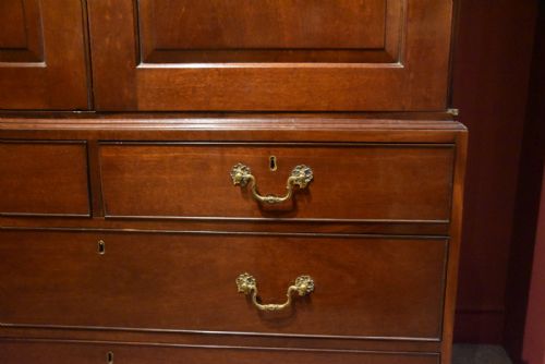 18TH CENTURY MAHOGANY LINEN PRESS WILLIAMS SON - ADDITIONAL PHOTO 3