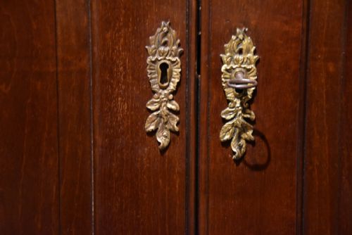 18TH CENTURY MAHOGANY LINEN PRESS WILLIAMS SON - ADDITIONAL PHOTO 5