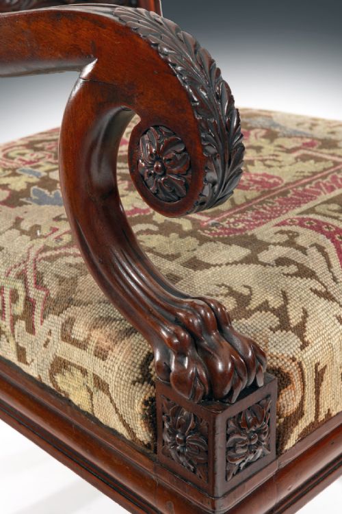 SET OF EIGHT 19TH CENTURY PERIOD WILLIAM IV FLAMED MAHOGANY DINING CHAIRS - ADDITIONAL PHOTO 1