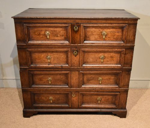 charles ii oak chest of drawers - CATEGORY: ANTIQUE CHEST OF DRAWERS - DATED 17TH CENTURY