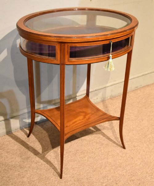 19TH CENTURY SATINWOOD INLAID BIJOUTERIE TABLE - ADDITIONAL PHOTO 2