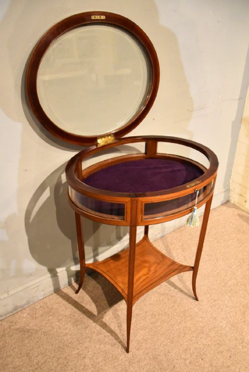 19TH CENTURY SATINWOOD INLAID BIJOUTERIE TABLE - ADDITIONAL PHOTO 4