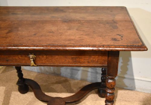 MATCHED PAIR OF CHARLES II OAK SIDE TABLES - ADDITIONAL PHOTO 6