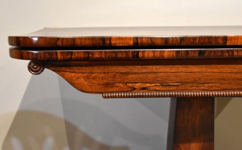 ELEGANT LATE REGENCY PERIOD ROSEWOOD CARD TABLE - ADDITIONAL PHOTO 2