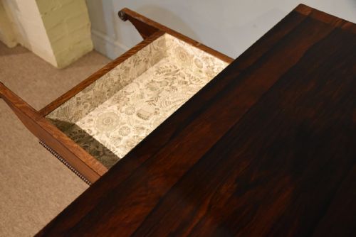 ELEGANT LATE REGENCY PERIOD ROSEWOOD CARD TABLE - ADDITIONAL PHOTO 3
