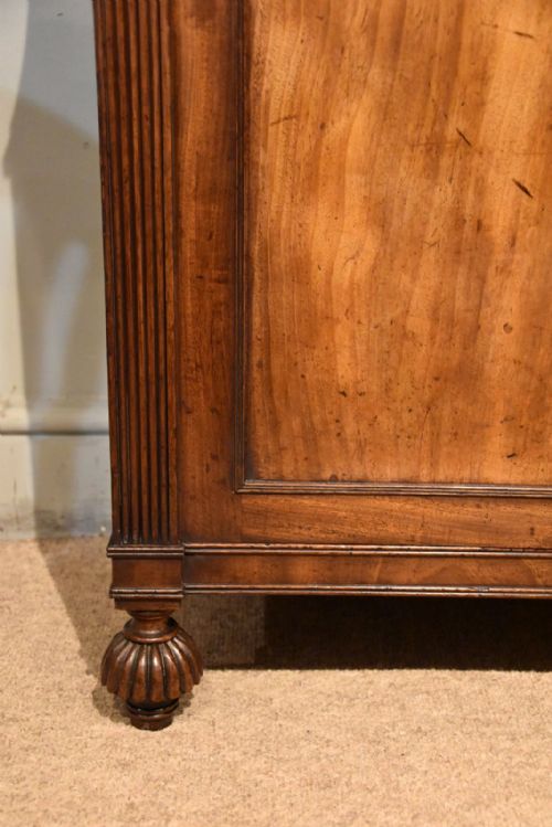 REGENCY PERIOD MAHOGANY WATERFALL BOOKCASE - ADDITIONAL PHOTO 5