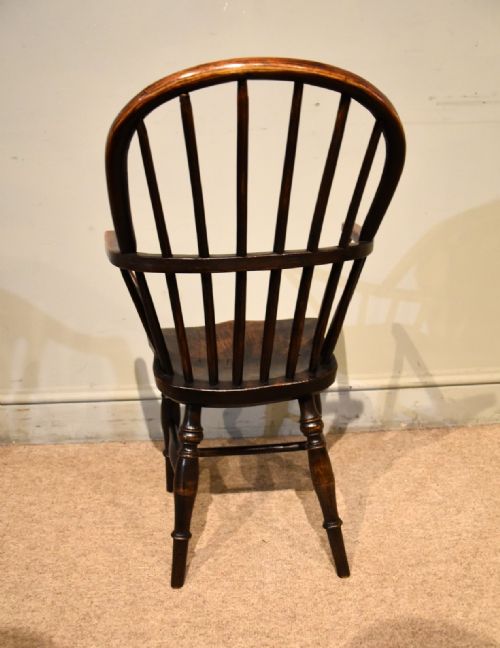 ELM AND ASH STICK BACK WINDSOR CHILDS ARMCHAIR - ADDITIONAL PHOTO 3