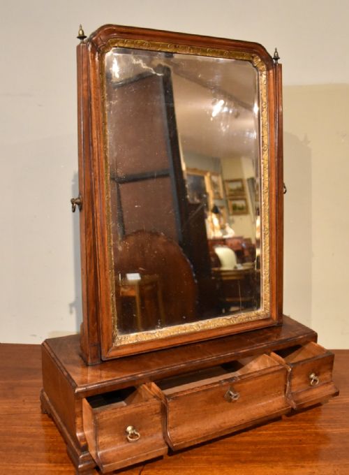 GEORGE II WALNUT DRESSING MIRROR - ADDITIONAL PHOTO 1