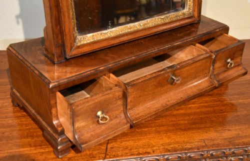 GEORGE II WALNUT DRESSING MIRROR - ADDITIONAL PHOTO 2