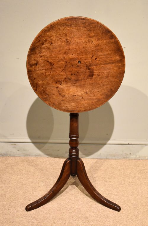regency period mahogany tilting lamp wine table - CATEGORY: ANTIQUE TABLES - DATED REGENCY