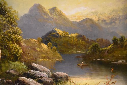 OIL PAINTING PAIR BY FRANK HIDER - ADDITIONAL PHOTO 3