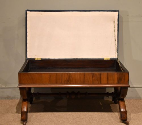 WILLIAM IV ROSEWOOD DUET PIANO STOOL - ADDITIONAL PHOTO 2