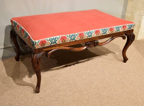 WILLIAM IV ROSEWOOD FOOTSTOOL - ADDITIONAL PHOTO 3