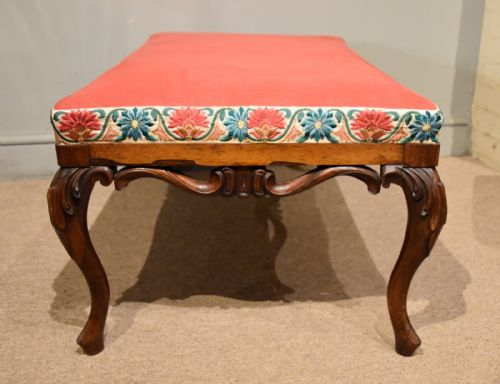 WILLIAM IV ROSEWOOD FOOTSTOOL - ADDITIONAL PHOTO 4