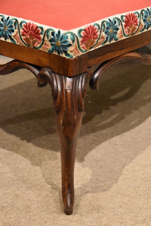 WILLIAM IV ROSEWOOD FOOTSTOOL - ADDITIONAL PHOTO 5