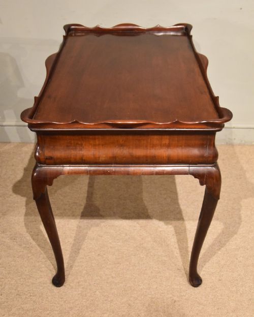 GEORGE II MAHOGANY SILVER TABLE RAISED ON CABRIOLE LEGS - ADDITIONAL PHOTO 7
