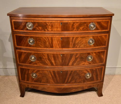 GEORGE III MAHOGANY CHEST OF DRAWERS - ADDITIONAL PHOTO 1
