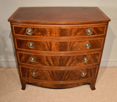 GEORGE III MAHOGANY CHEST OF DRAWERS - ADDITIONAL PHOTO 4