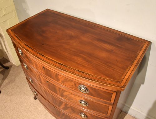 GEORGE III MAHOGANY CHEST OF DRAWERS - ADDITIONAL PHOTO 7