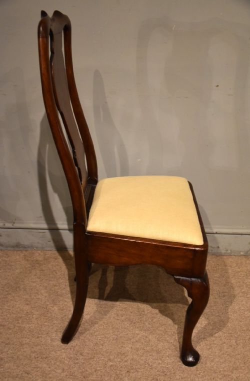 GEORGE I WALNUT PAIR SIDE CHAIRS - ADDITIONAL PHOTO 4