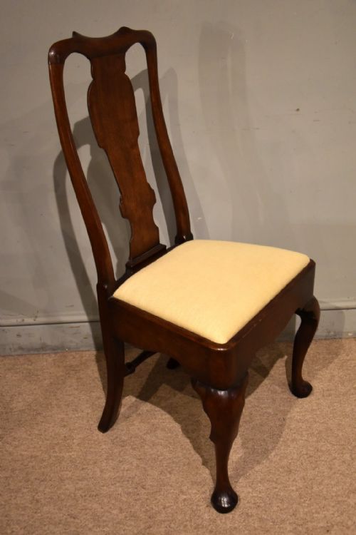 GEORGE I WALNUT PAIR SIDE CHAIRS - ADDITIONAL PHOTO 6