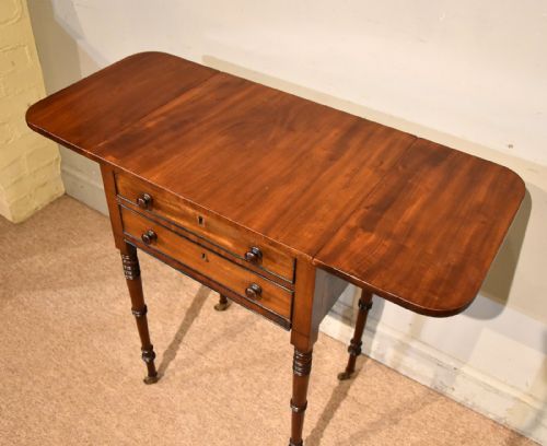 REGENCY PERIOD MAHOGANY DROP LEAF SIDE TABLE - ADDITIONAL PHOTO 3