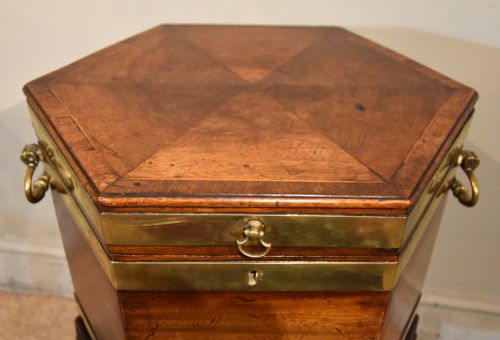 18TH CENTURY MAHOGANY HEXAGONAL WINE COOLER - ADDITIONAL PHOTO 8