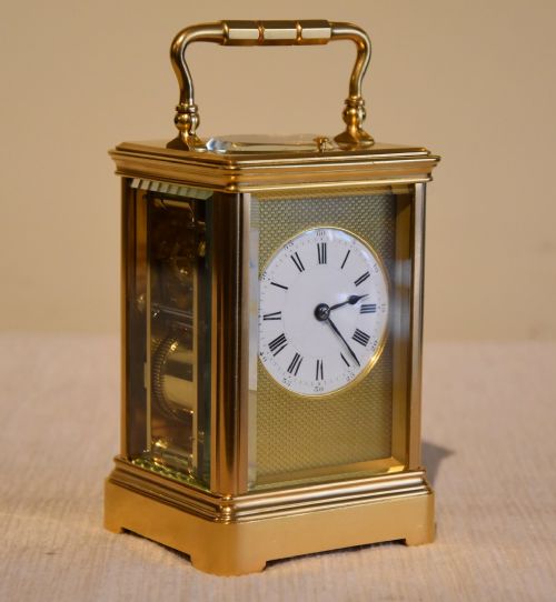 henri jacot no4208 striking carriage clock - CATEGORY: ANTIQUE CLOCKS - DATED 19TH CENTURY