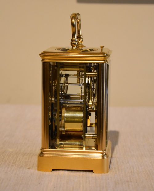 HENRI JACOT NO4208 STRIKING CARRIAGE CLOCK - ADDITIONAL PHOTO 2