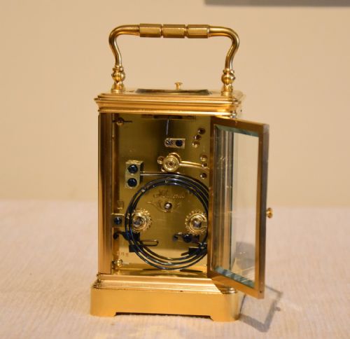 HENRI JACOT NO4208 STRIKING CARRIAGE CLOCK - ADDITIONAL PHOTO 3