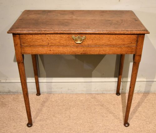 mid 18th century oak lowboy - CATEGORY: ANTIQUE TABLES - DATED 18TH CENTURY
