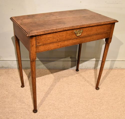 MID 18TH CENTURY OAK LOWBOY - ADDITIONAL PHOTO 2