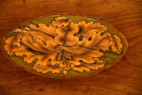 GEORGE III MAHOGANY OVAL TRAY ON STAND - ADDITIONAL PHOTO 5