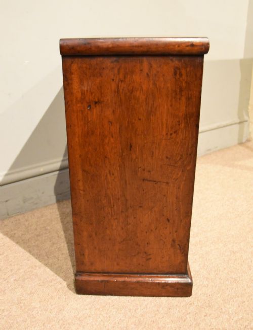 EARLY VICTORIAN MAHOGANY MINIATURE CHEST OF DRAWERS - ADDITIONAL PHOTO 3