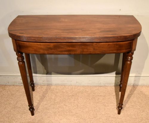 PAIR OF GEORGE III MAHOGANY TEA TABLES - ADDITIONAL PHOTO 3
