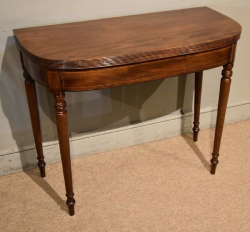 PAIR OF GEORGE III MAHOGANY TEA TABLES - ADDITIONAL PHOTO 5