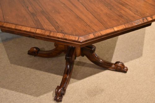 WILLIAM IV OCTAGONAL ROSEWOOD CENTRE TABLE - ADDITIONAL PHOTO 5