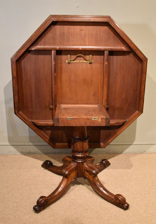 WILLIAM IV OCTAGONAL ROSEWOOD CENTRE TABLE - ADDITIONAL PHOTO 6