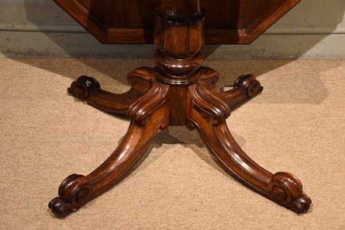 WILLIAM IV OCTAGONAL ROSEWOOD CENTRE TABLE - ADDITIONAL PHOTO 7