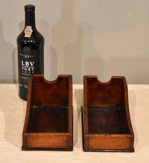 RARE GEORGE III WINE TABLE MAHOGANY WINE HOLDERS - ADDITIONAL PHOTO 2