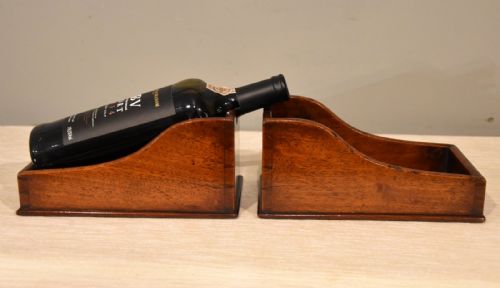 RARE GEORGE III WINE TABLE MAHOGANY WINE HOLDERS - ADDITIONAL PHOTO 3