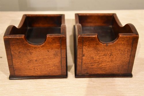 RARE GEORGE III WINE TABLE MAHOGANY WINE HOLDERS - ADDITIONAL PHOTO 8