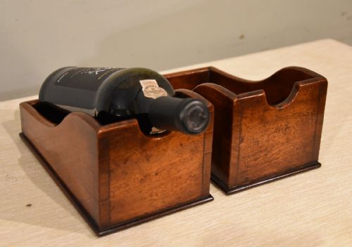 RARE GEORGE III WINE TABLE MAHOGANY WINE HOLDERS - ADDITIONAL PHOTO 9
