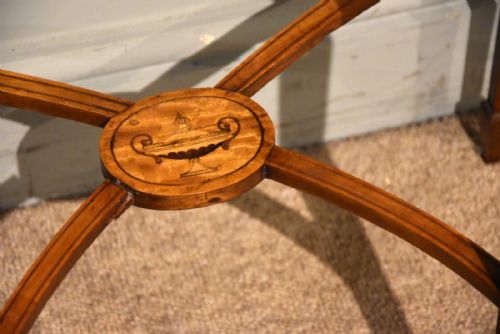 19TH CENTURY SATINWOOD INLAID CONSOLE TABLE - ADDITIONAL PHOTO 2