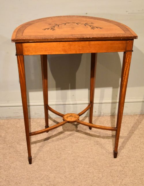 19TH CENTURY SATINWOOD INLAID CONSOLE TABLE - ADDITIONAL PHOTO 8