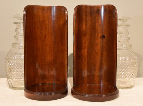 RARE PAIR OF GEORGE III MAHOGANY DECANTER STANDS - ADDITIONAL PHOTO 3