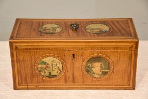 LATE 18TH CENTURY SATINWOOD TEA CHEST - ADDITIONAL PHOTO 3