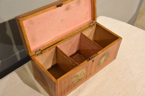 LATE 18TH CENTURY SATINWOOD TEA CHEST - ADDITIONAL PHOTO 5